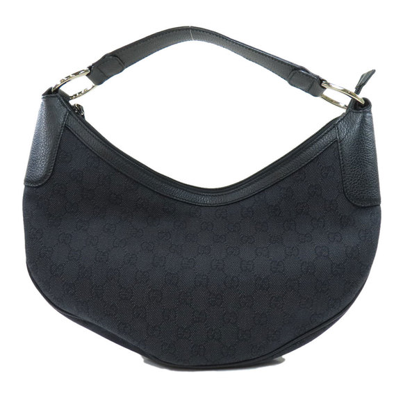 Gucci GG Outlet Shoulder Bag Canvas Black - Picture 1 of 8